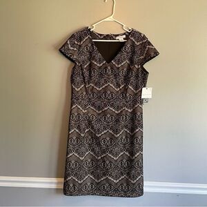 Liz Claiborne Nude and black dress size 14 women’s New